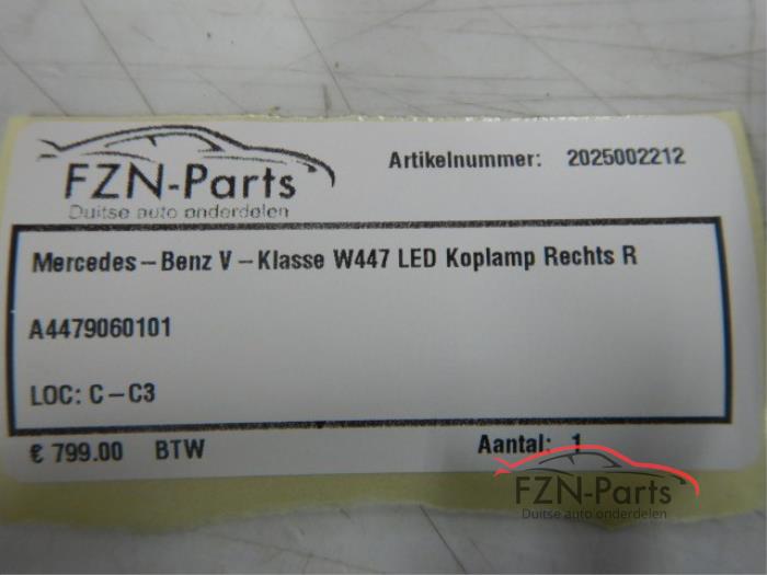 Koplamp rechts Mercedes Vito (22722898)