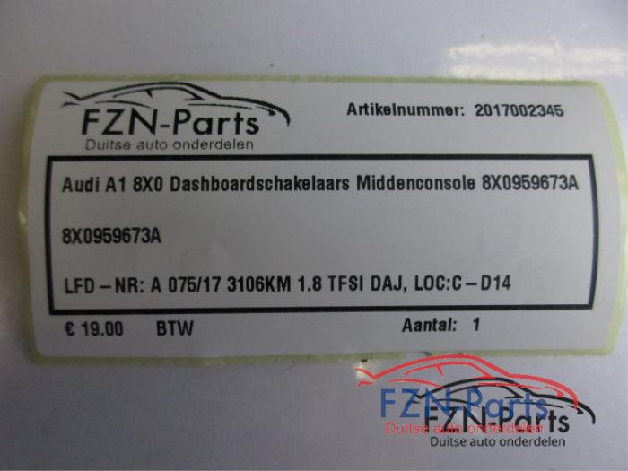 Audi A1 8X0 Dashboardschakelaars Middenconsole