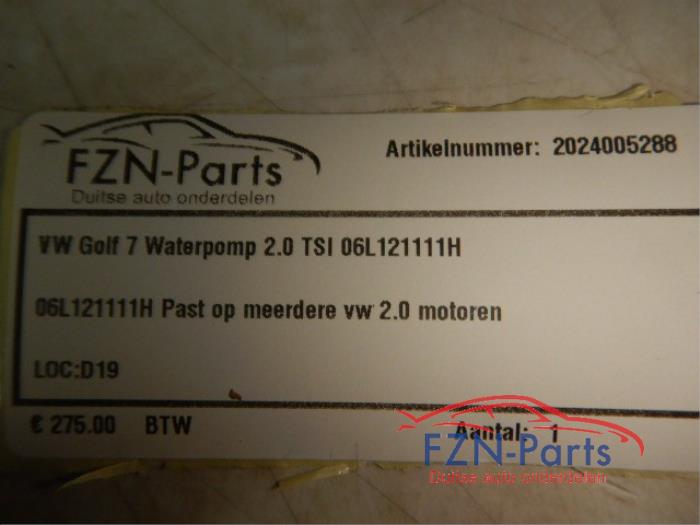 VW Golf 7 Waterpomp 2.0 TSI