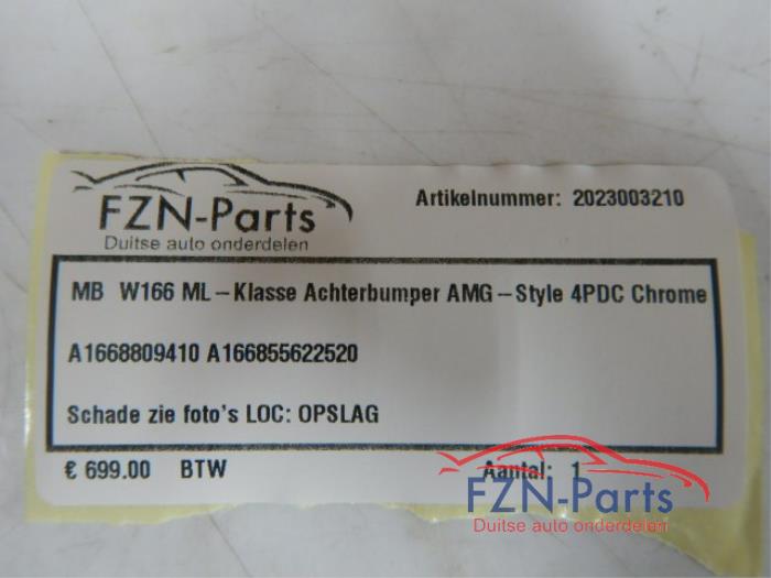 Mercedes-Benz W166 ML-Klasse Achterbumper AMG-Style 4PDC Chrome