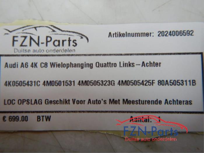 Wielophanging links-achter Audi A6 (22729538)
