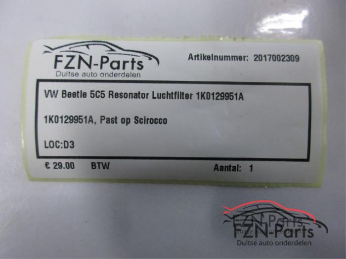 Luchtfilterhuis Volkswagen Beetle (22730246)