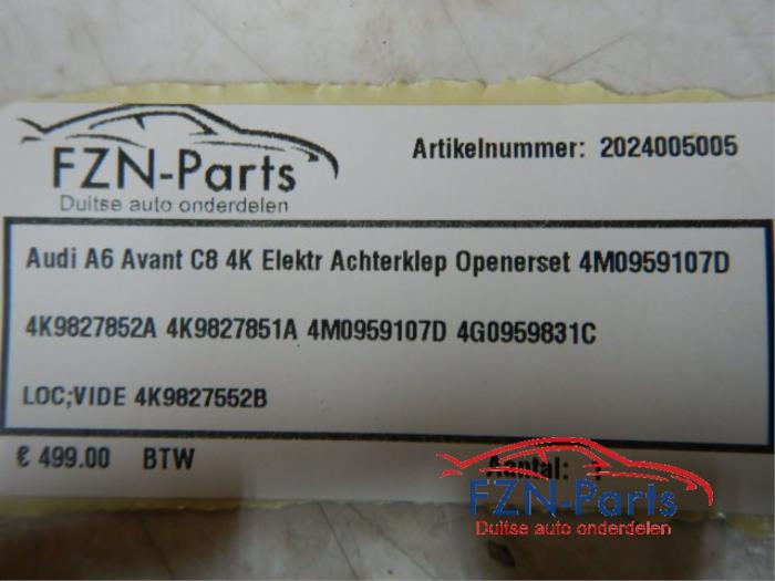 Audi A6 4k C8 Avant Elektrische Achterklep opener set