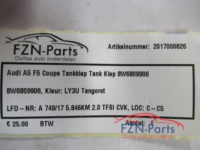 Tank Klep Audi A5 (22728277)