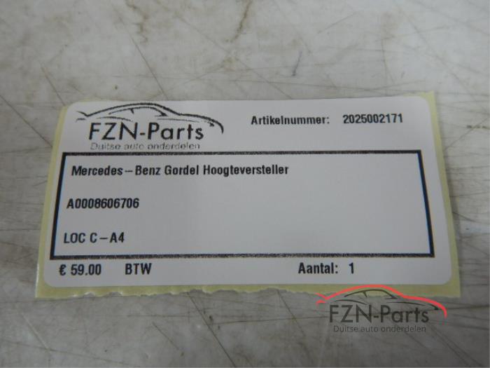 Gordel hoogteverstelling links-voor Mercedes Diversen (22743629)