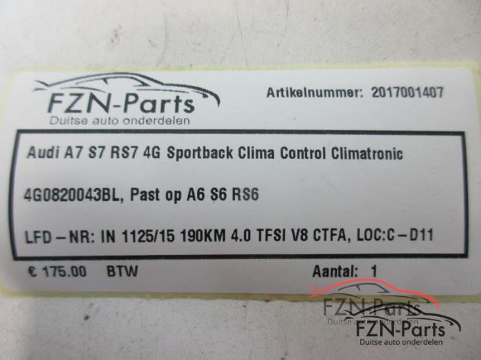 Climatronic Paneel Audi A6 (22744482)