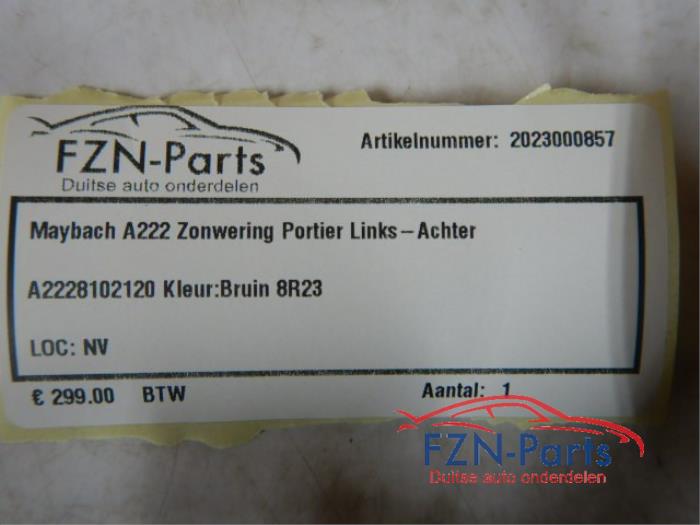 Zonnescherm elektrisch links-achter Mercedes Diversen (22741895)