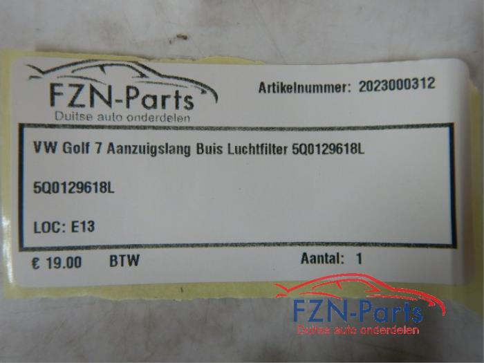 VW Golf 7 Aanzuigslang Buis Luchtfilter