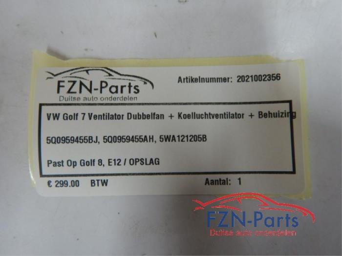 Kachel Ventilatiemotor Volkswagen Golf (22743947)