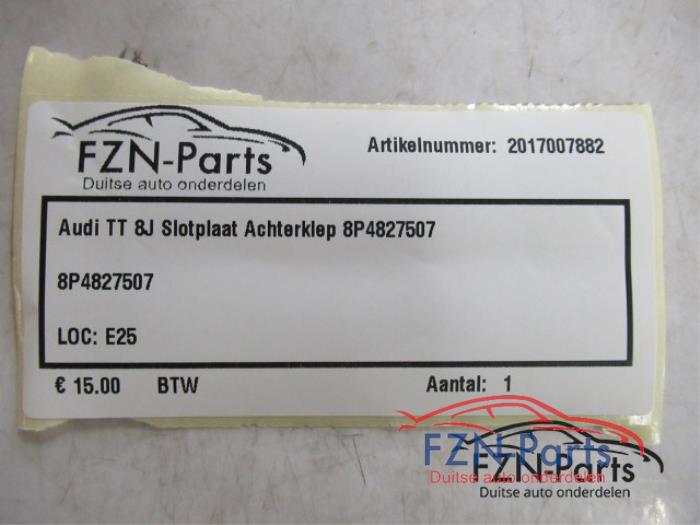 Slotplaat voor Audi TT (22738795)