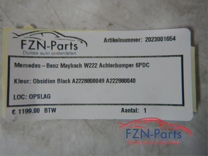 Achterbumper Mercedes S-Klasse (22724294)