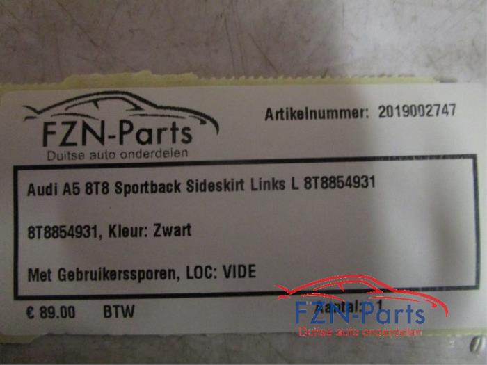 Zijskirt links Audi A5 (22727630)