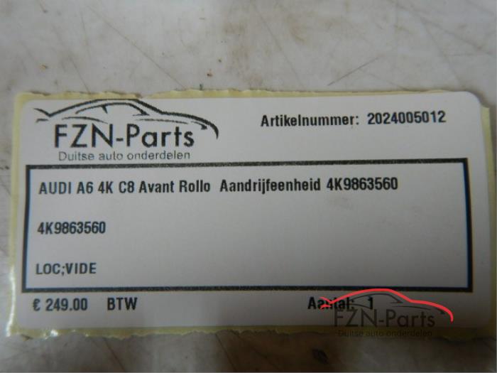 Audi A6 4K C8 Avant Rollo Aandrijfeenheid