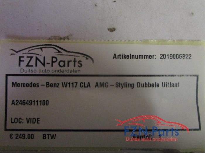 Uitlaat (compleet) Mercedes CLA (22744384)