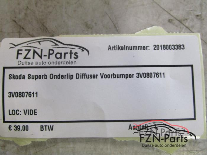 Diffuser achterbumper Skoda Superb (22739441)