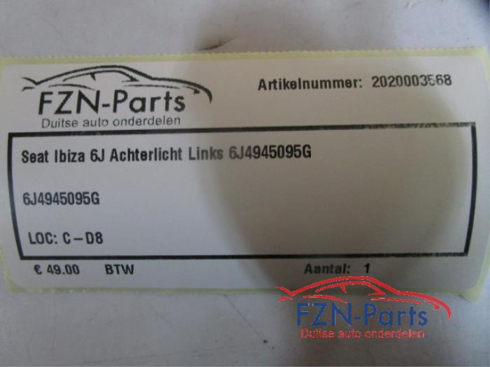 Seat Ibiza 6J Achterlicht Links