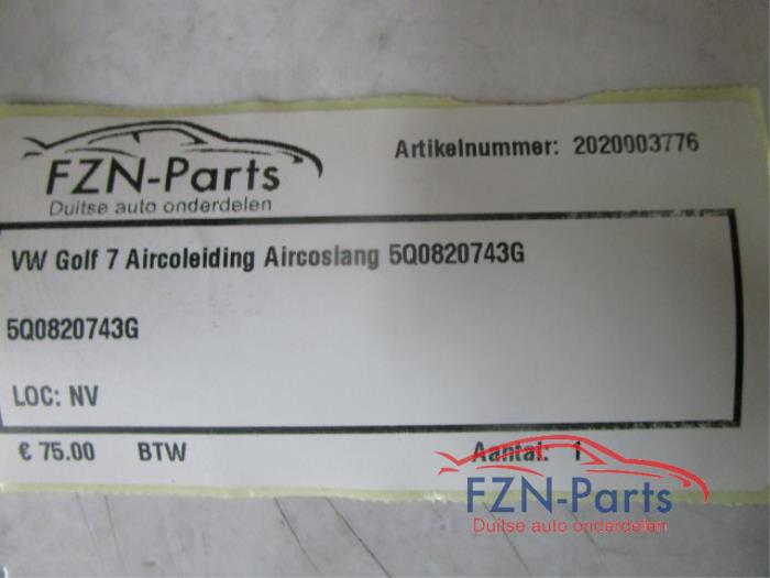 VW Golf 7 Aircoleiding Aircoslang