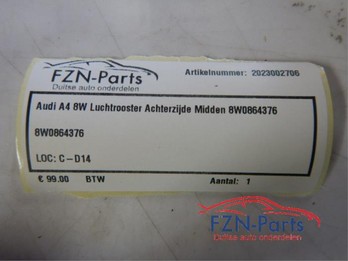 Luchtrooster achter Audi A4 (22740755)