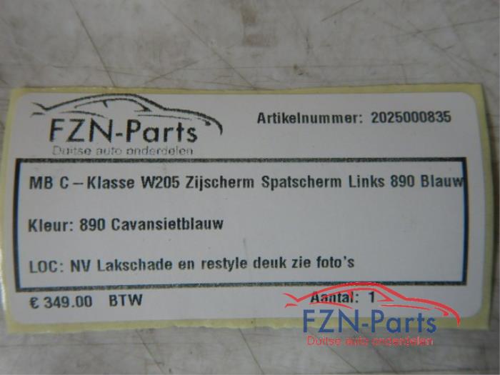 Mercedes-Benz C-Klasse W205 Spatscherm Zijscherm Links