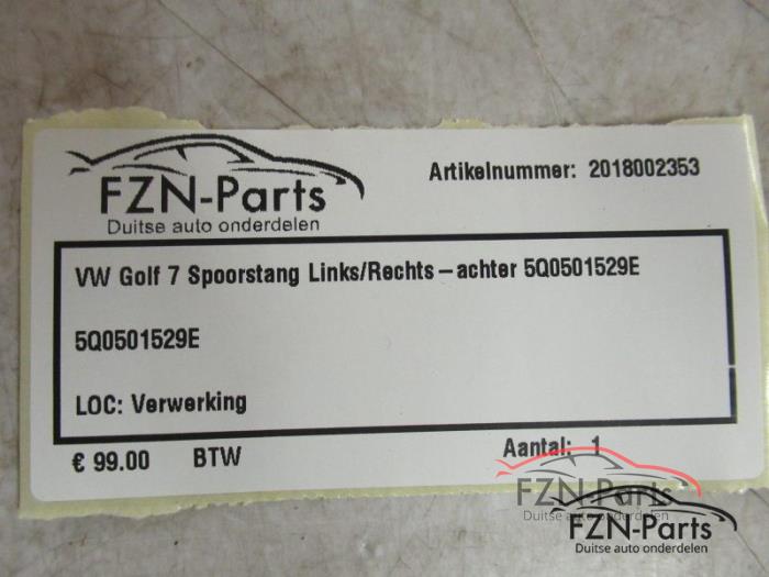 VW Golf 7 Spoorstang Links/Rechts-Achter
