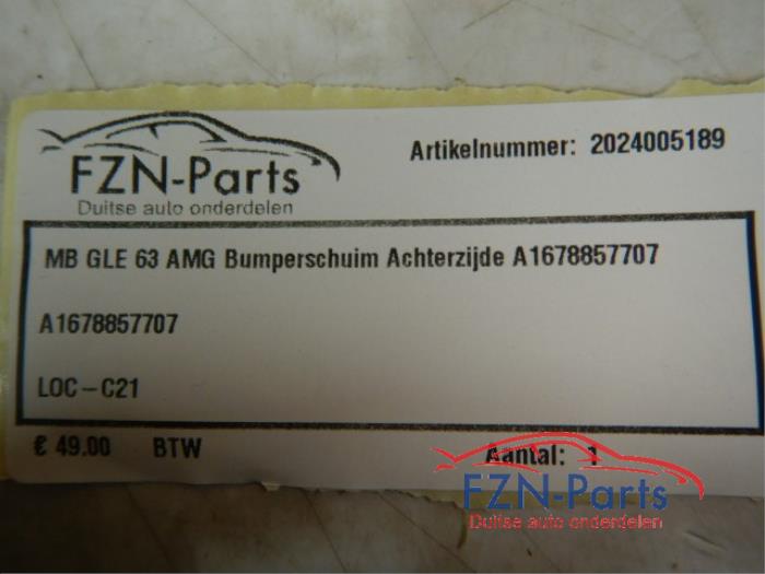 Mercedes-Benz GLE 63 AMG Bumperschuim Achterzijde