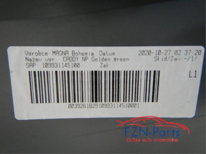 VW Caddy 2K7 Voorbumper Kale Hoes LH6W Golden Green