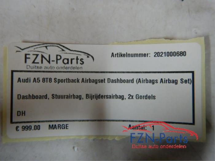Airbag set + dashboard Audi A5 (22727744)