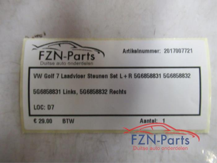 VW Golf 7 Laadvloer Steunen Set Links + Rechts
