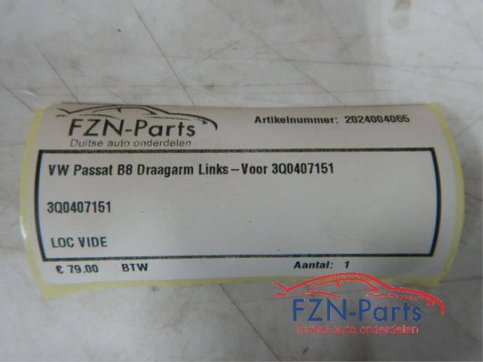 VW Passat B8 Draagarm Links-Voor