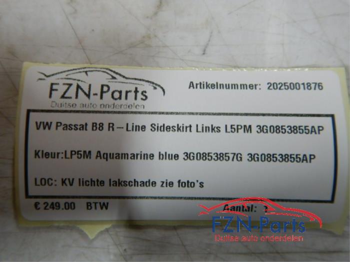 VW Passat B8 R-Line Sideskirts Links LP5M