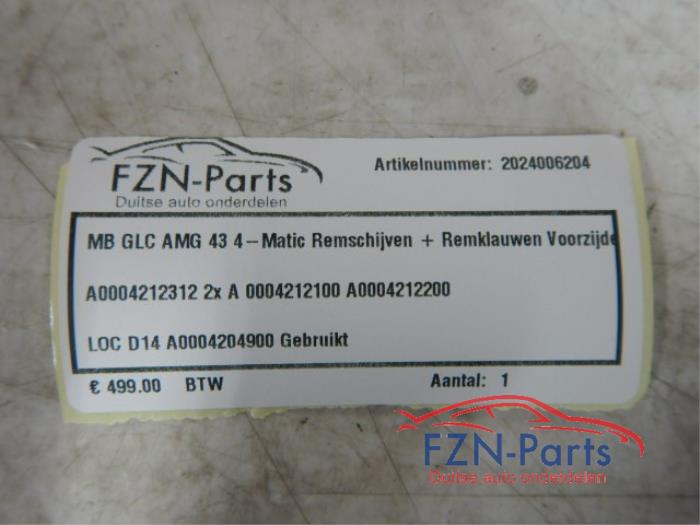 Mercedes-Benz GLC-Klasse AMG 43 4-Matic Remschijven + remklauwen Voorzijde