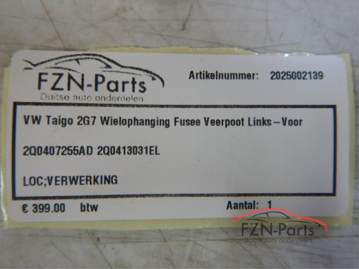 VW Taigo 2G7 Wielophanging Fusee Veerpoot Links-voor