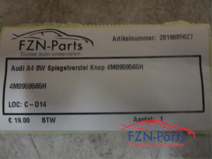 Audi A4 8W Spiegelverstelknop