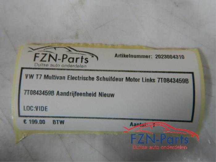 VW Transporter T7 Multivan Elektrische schuifdeur Motor Links