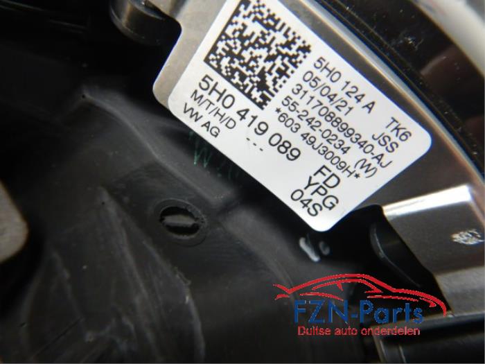 VW Golf 8 R-Line Stuur MF+F1 Touchscreen knoppen