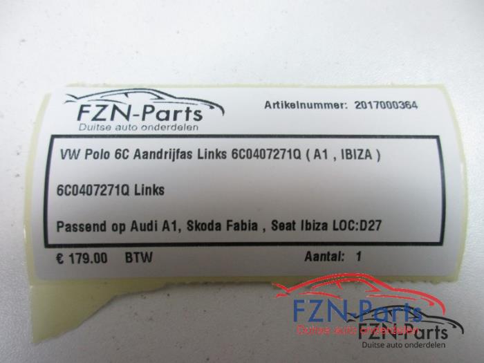 Aandrijfas links-voor Skoda Fabia (22725178)