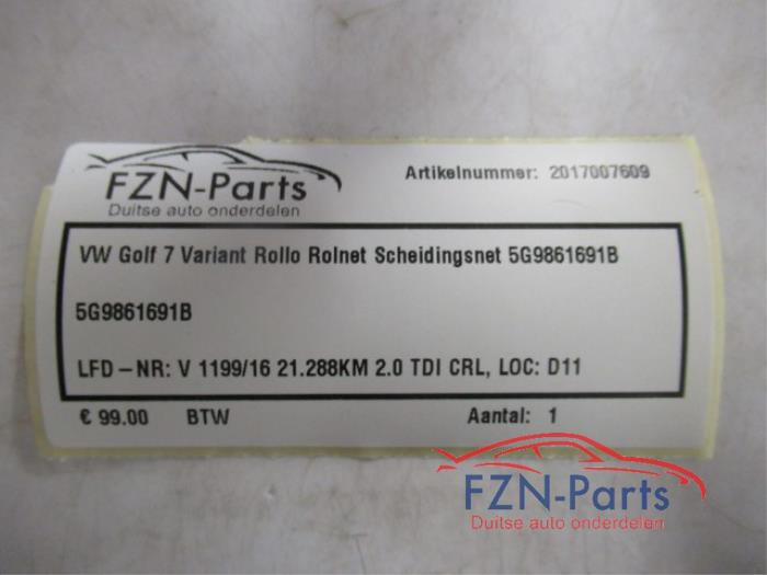 VW Golf 7 Variant Rollo Rolnet Scheidingsnet