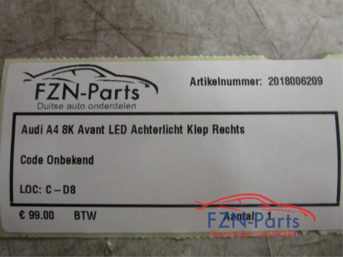 Achterlicht rechts Audi A4 (22725573)