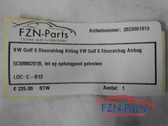 Airbag links (Stuur) Volkswagen Golf (22730512)