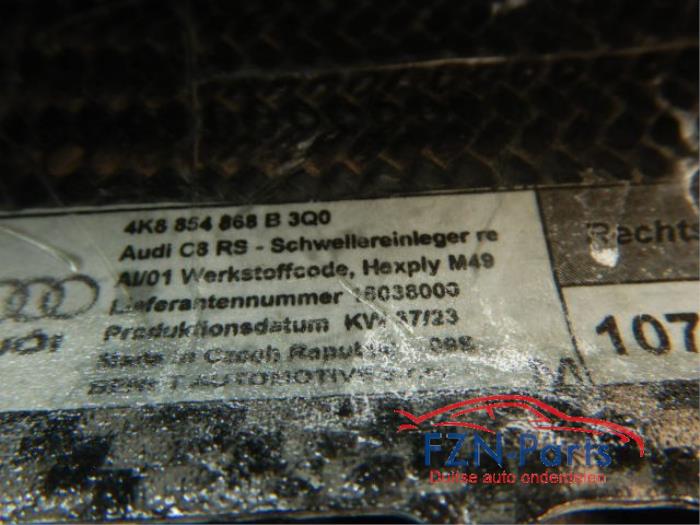 Audi RS6 RS7 4K C8 Sideskirt Carbon Inlegset L + R NIEUW