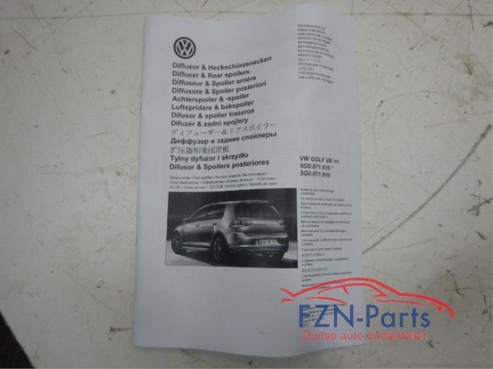 Diffuser achterbumper Volkswagen Golf (22727434)