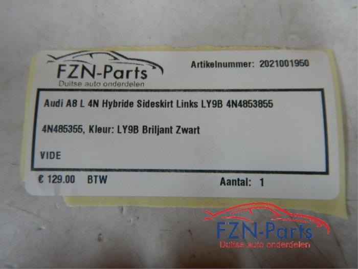 Audi A8 L 4N Hybrid Sideskirt Links LY9B