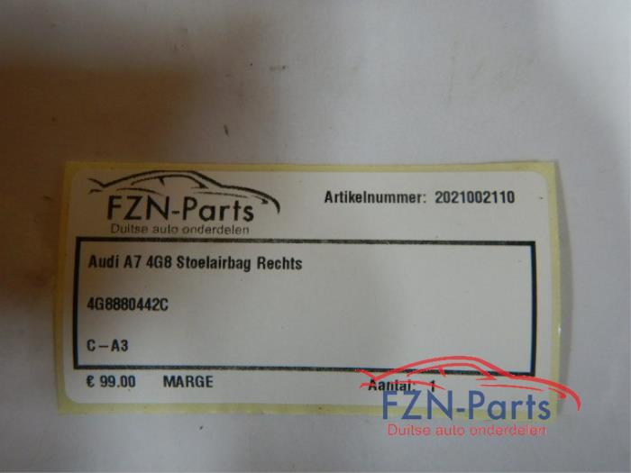 Airbag stoel (zitplaats) Audi A7 (22730654)