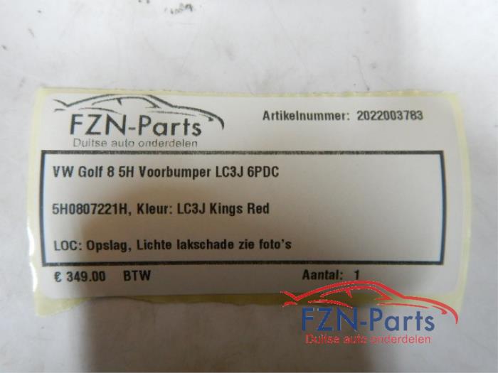 VW Golf 8 5H Voorbumper LC3J 6PDC Rood