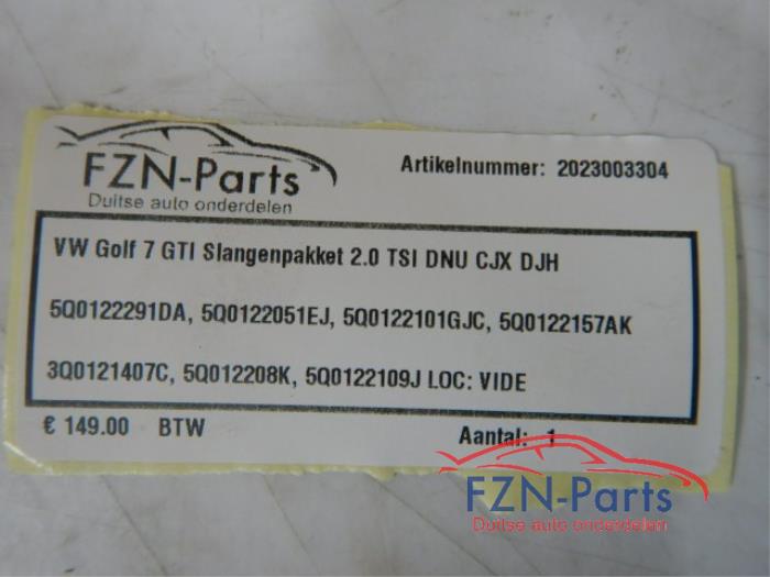 VW Golf 7 GTI Slangenpakket 2.0 TSI CJX DNU DJH