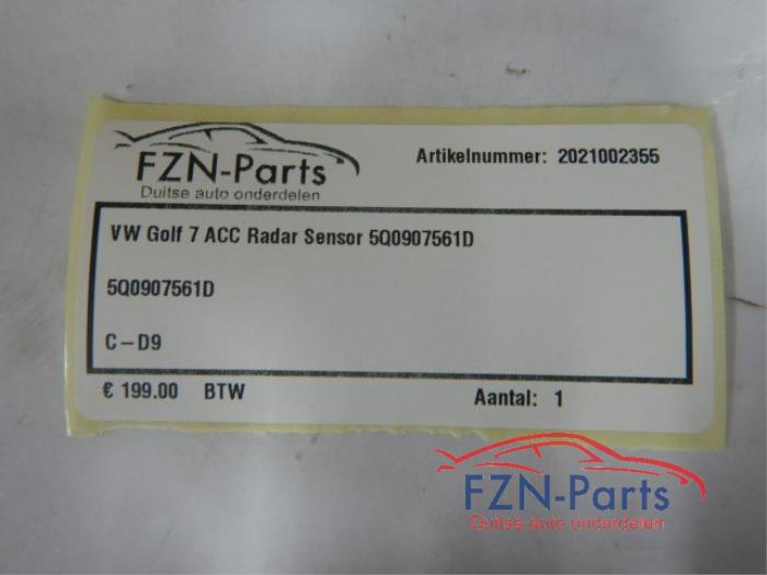 Radar sensor Volkswagen Golf (22745502)