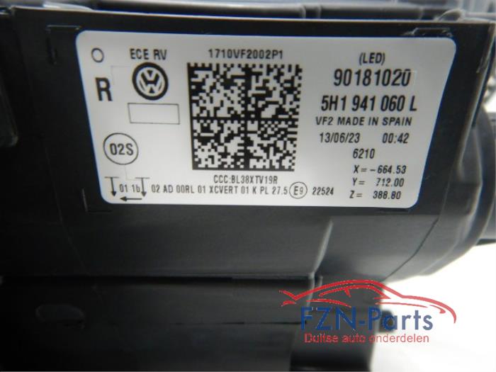 VW Golf 8 GTI Koplamp IQ LED Koplampen Set L + R 059/060L NIEUW