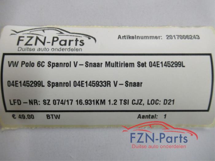 V Snaar Volkswagen Polo (22745283)