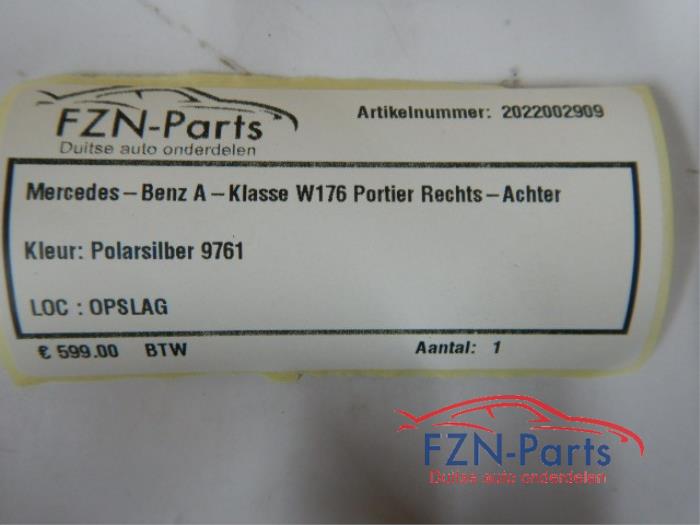 Portier 4Deurs rechts-achter Mercedes A-Klasse (22723840)