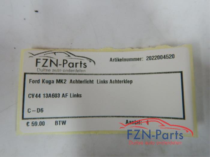 Ford Kuga MK2 Achterlicht Links Achterklep